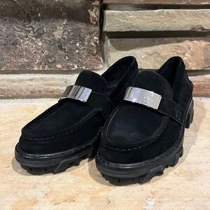 Rag & Bone Shiloh 2.0 Black Suede Chunky Lugged Loafer